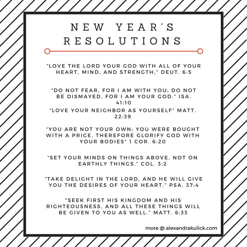 Christian New Year's Resolution